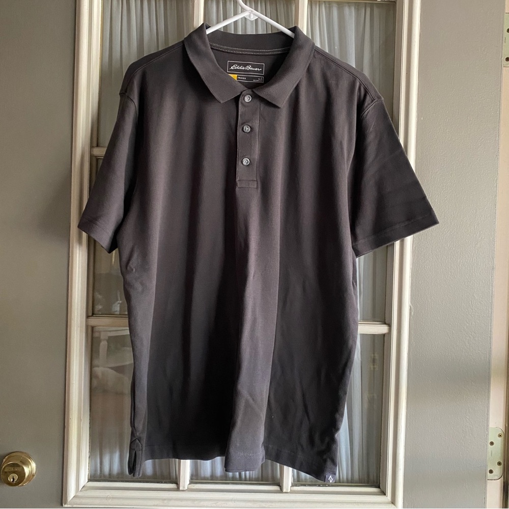 Eddie Bauer Men's Gray Travex Polo Shirt